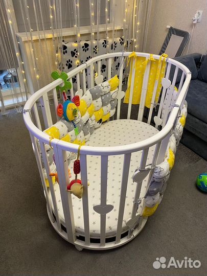 Детская кровать трансформер с балдахином