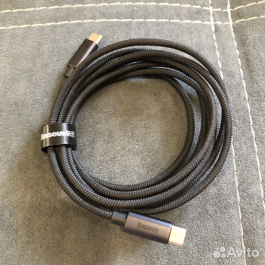 Кабель type c 2 метра 100w baseus