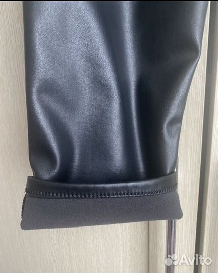 Кожаные брюки женские