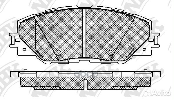 Комплект тормозных колодок, дисковый тормоз PN1