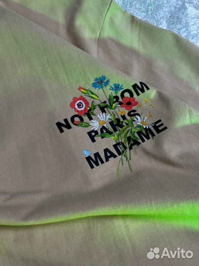 Футболка бежевая Drole de Monsieur “NOT from paris