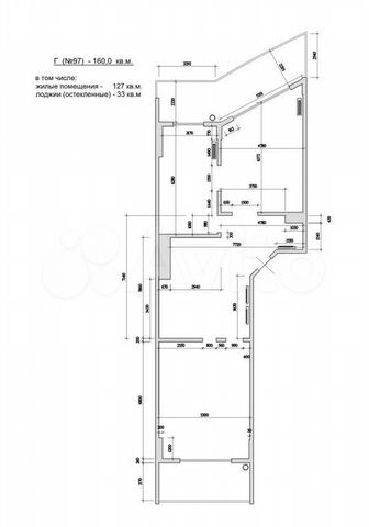 4-к. квартира, 160 м², 20/21 эт.