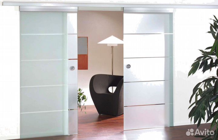 Стеклянные двери