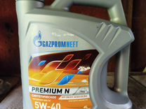 Gazpromneft Premium N 5W-40, 4 л