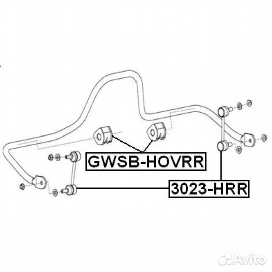 Тяга стабилизатора задняя great wall hover/safe f1