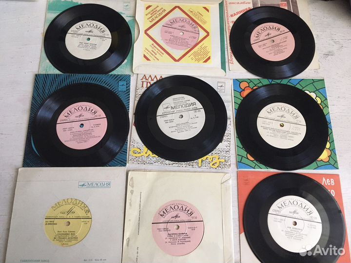Грампластинки малышки СССР