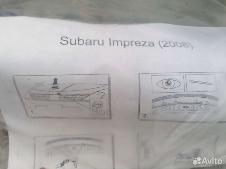 Дефлектор капота subaru impreza