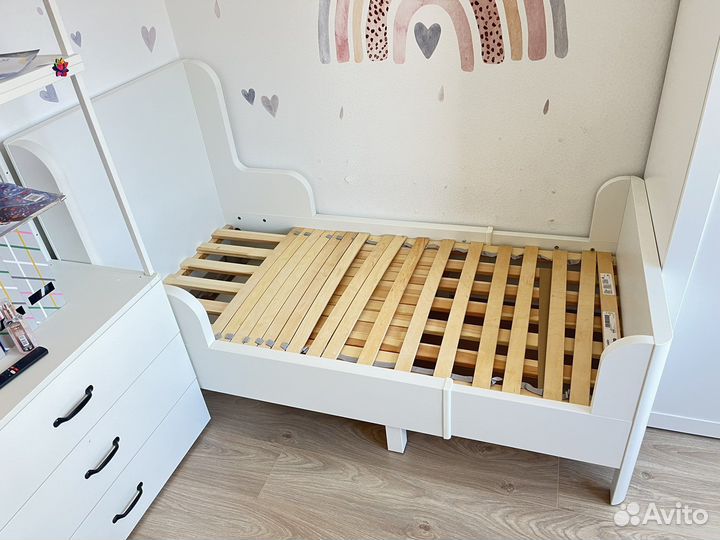 Детская кровать IKEA раздвижная сундвик