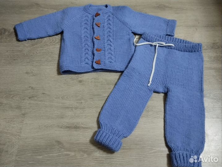 Новый Костюм вязаный 80-86