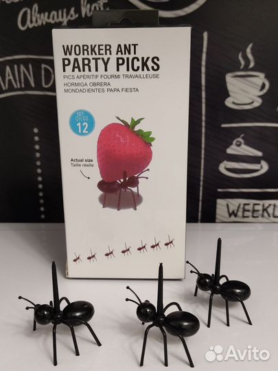 Шпажки для канапе муравьишки