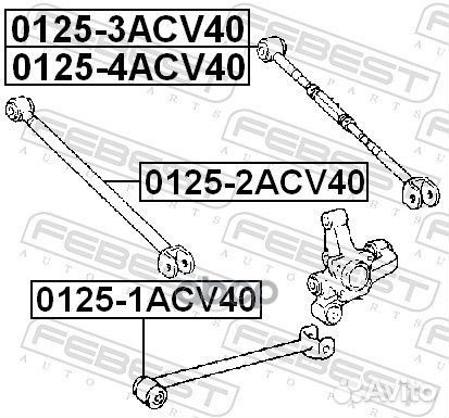 Рычаг задн подвески левый toyota camry ACV40/GS