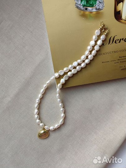 Колье чокер из натуральных камней