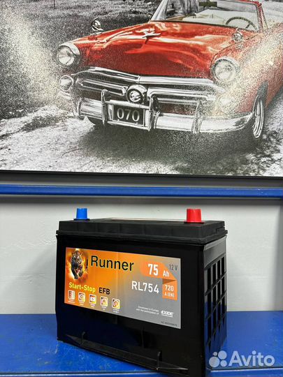 Runner 75 Ah R+ (260х175х222)