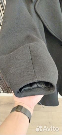 Пальто женское чёрное zara