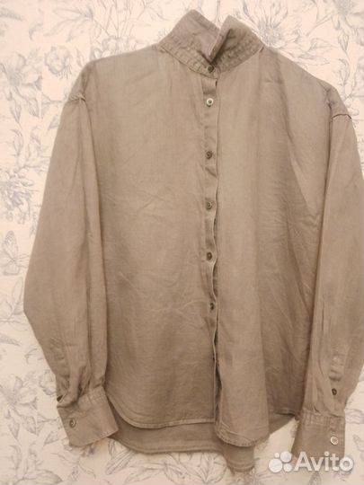 Рубашка uniqlo лен Япония