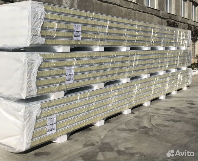 Сендвич панели минвата 100мм