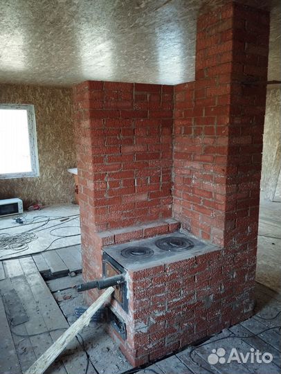 Мангальная зона из кирпича