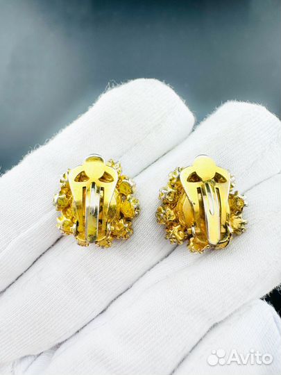 Винтажные клипсы Чехословакия аврора бореалис