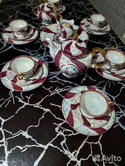 Чайный сервиз ленточка
