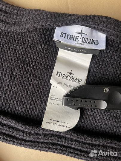 Легендарный шарф Stone Island с патчем