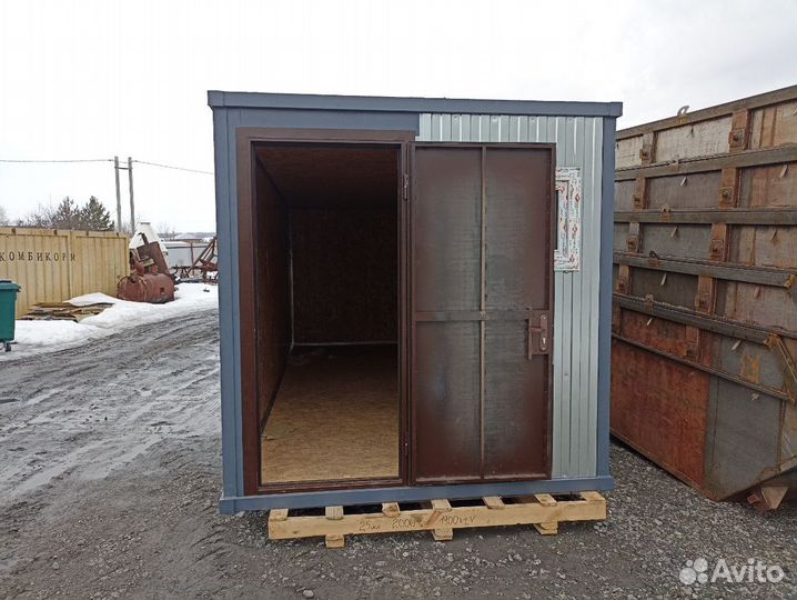 Бытовка металлическая (блок-контейнер) 6х2.4м