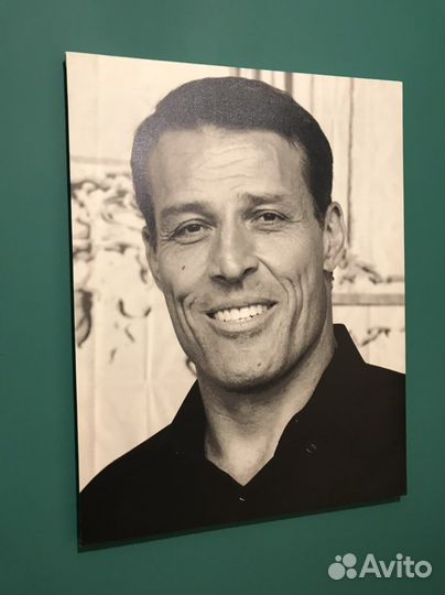 Картина для офиса портрет Тони Роббинс