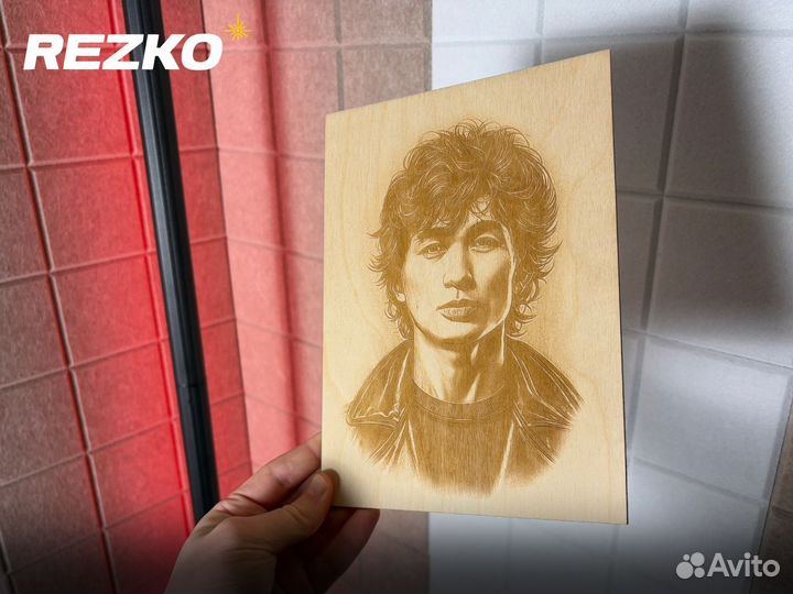 Картины на дереве лазерной гравировкой 3D эффект