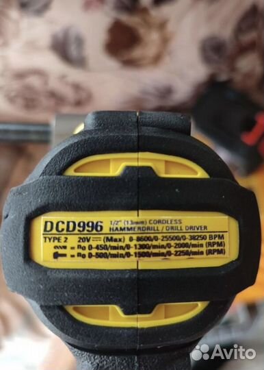 Шуруповёрт для ледобура dewalt DCD 996