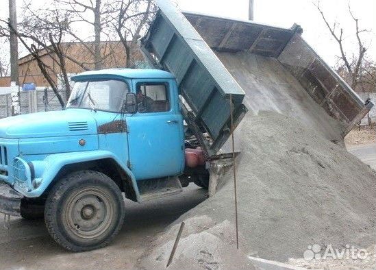 Песок, щебень, отсев, пгс, чернозём