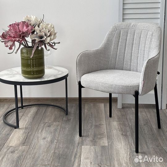 Стул Woodrow, рогожка светло-серый