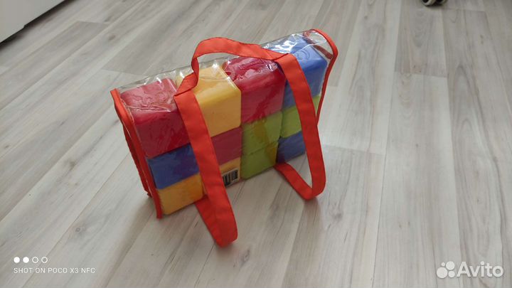 Набор пластмассовых кубиков, 12 штук