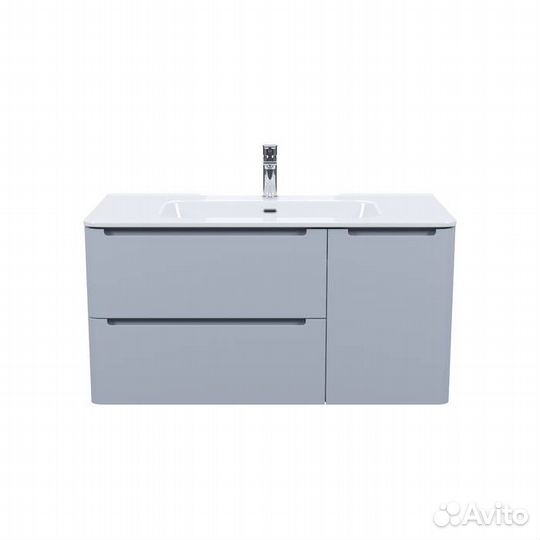 Тумба с раковиной Iddis Edifice 100 EDI10L0i95K подвесная, светло-серый