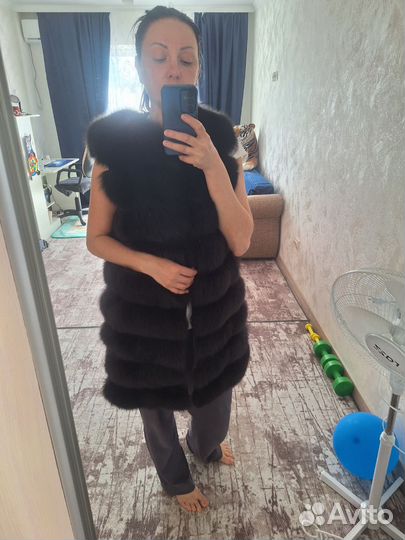 Меховая жилетка писец 46