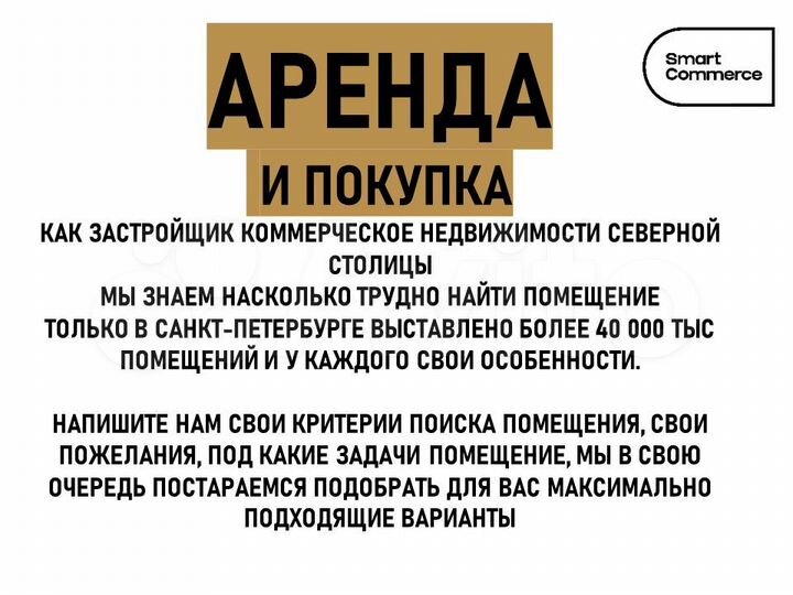 Помещение с арендатором, доход 2,4млн/г, 67.46 м²