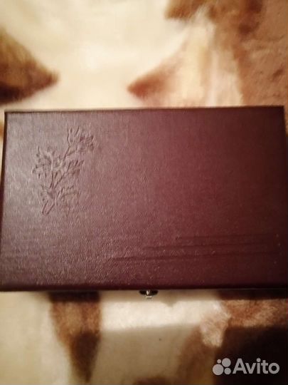 Чайные ложки серебро с позолотой 875