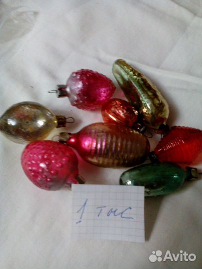 Елочные игрушки стекло