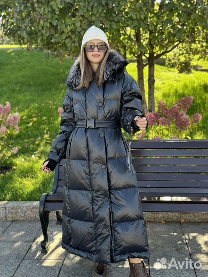 Пуховик с натуральным мехом