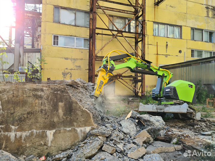 Демонтаж стен, пола, стяжки, зданий, мини техника