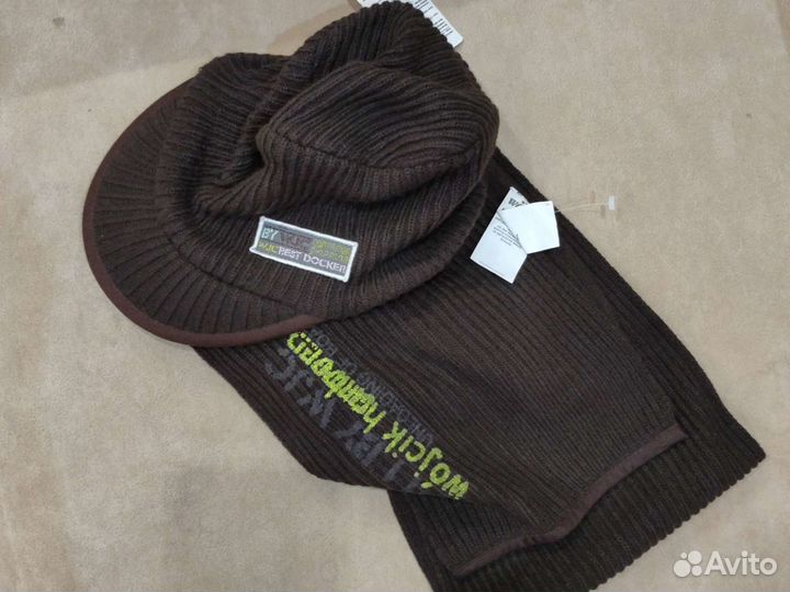 Комплект шапка и шарф для мальчика