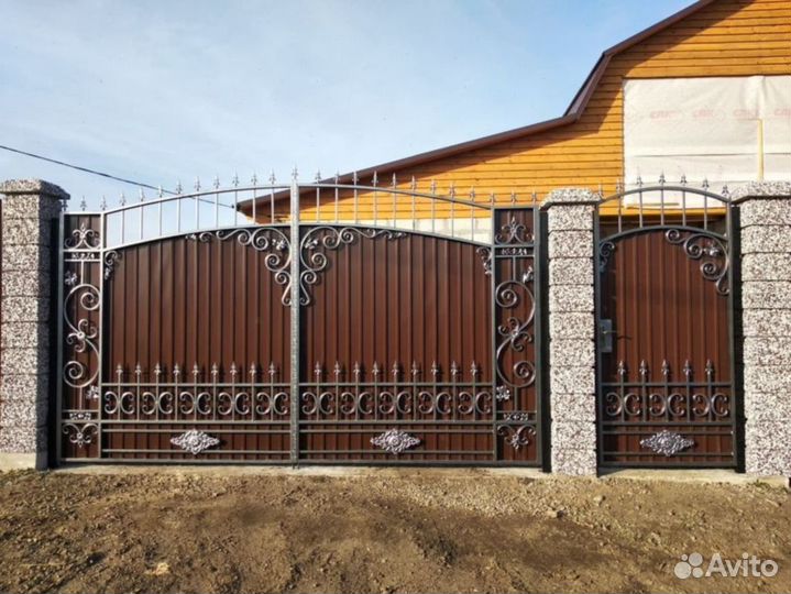 Ворота кованые откатные