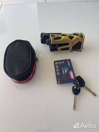 Замок на диск мотоцикла Abus с креплением