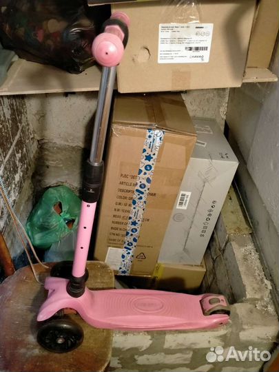 Самокат детский трехколесный бу