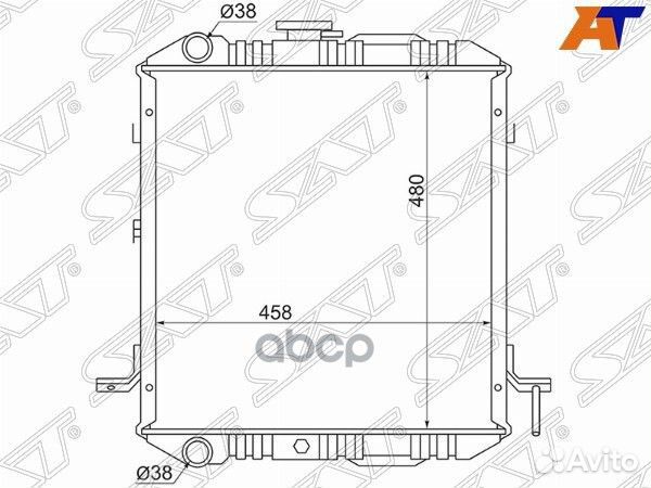 Радиатор Isuzu ELF nprnqr 93-06 / Mazda Titan