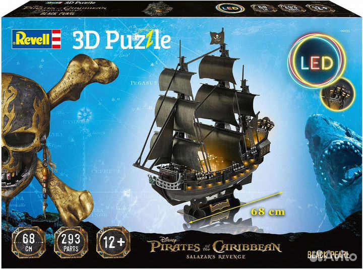 Пазл LED – Black Pearl 3D Revell 00155