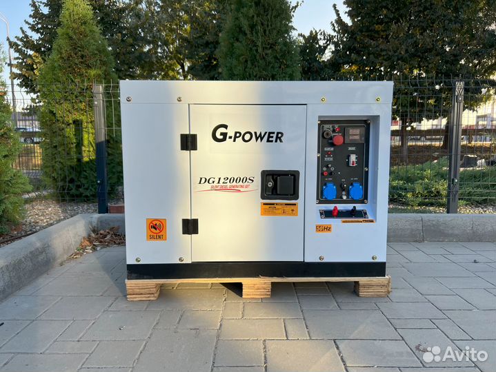 Дизельный генератор 12 kW G-power DG12000S