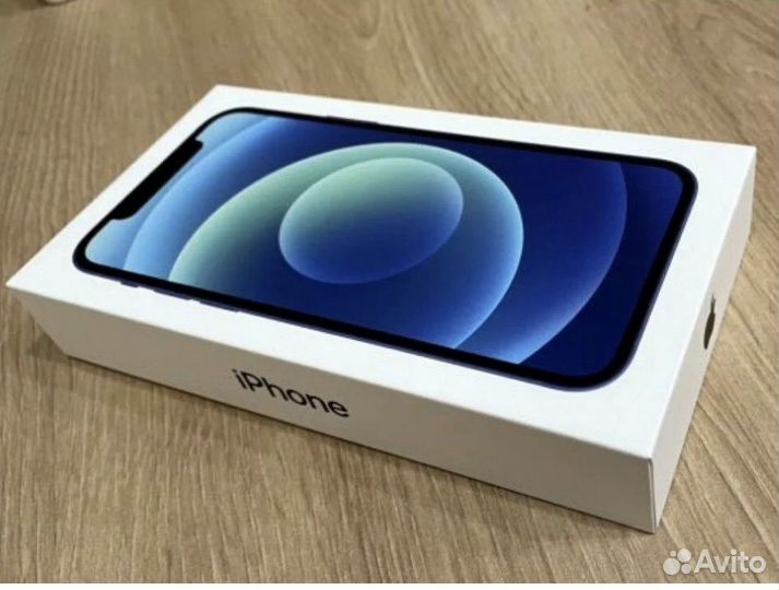 Коробка от 12 айфона синего на 64 gb