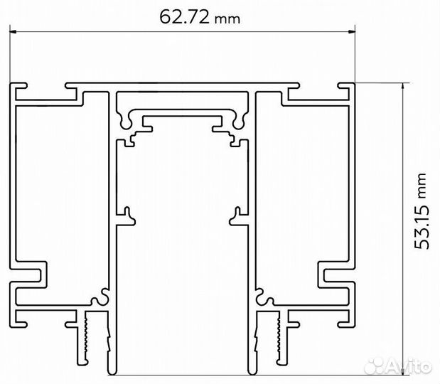 Трек встраиваемый Ambrella Light GL GL3261