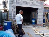 Бригада узбеков строем дома дачи гаражи