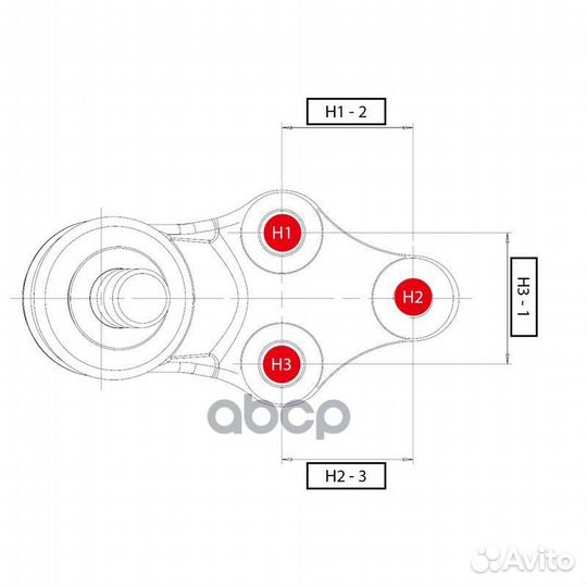 Шаровая опора audi A1 10/seat ibiza 08/skoda