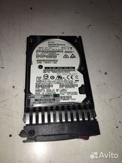 Серверный HDD HP 600GB SAS 10K